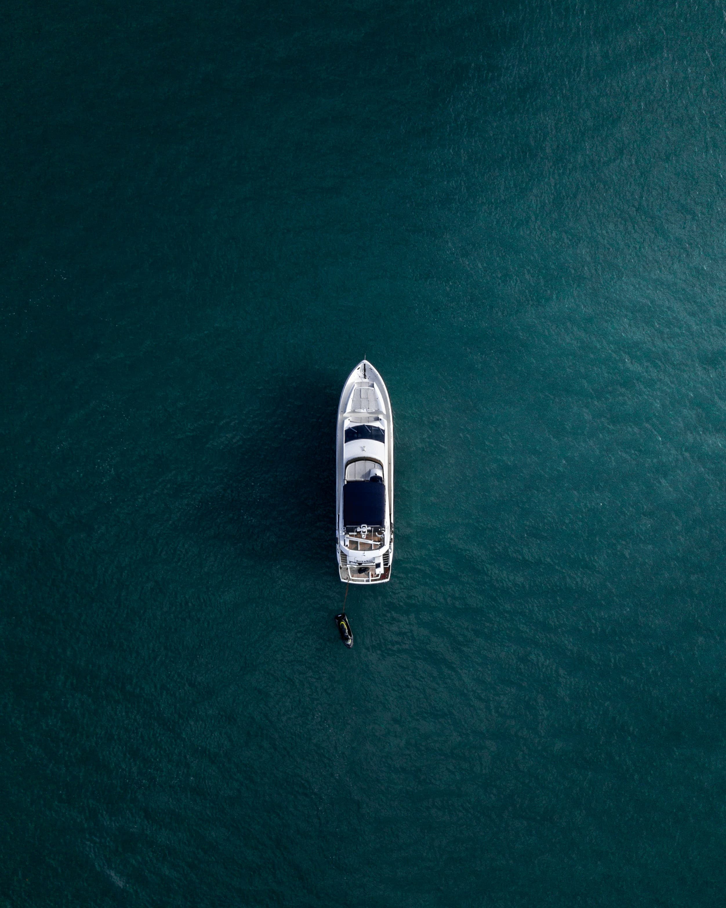 Luxury motor yacht cruising at sea